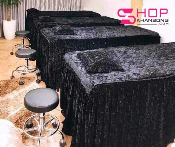 Bộ Ga Trải Spa Chất Nhung Nỉ