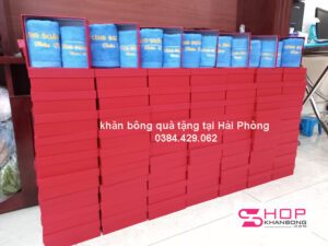 khan bong qua Tang hai phong 300x225 - khăn bông đóng hộp quà tặng