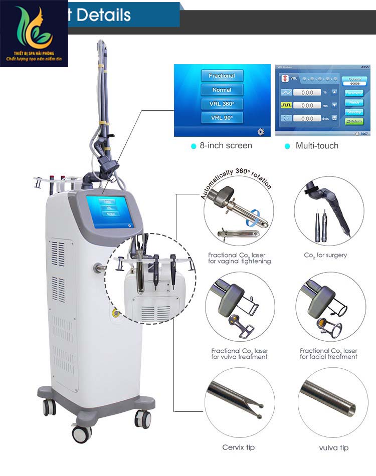 may laser CO2 fractional hai phong 5 - Giá Máy Laser CO2 Fractional Hải Phòng - Trị Sẹo Rỗ, Trẻ Hóa Da Hiệu Quả