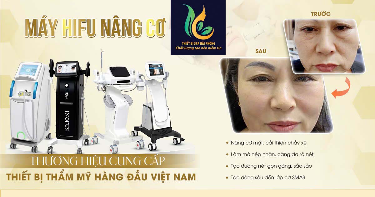 may nang co xoa nhan HIFU hai phong 6 - Bảng giá máy HIFU nâng cơ xóa nhăn ở Hải Phòng chi tiết