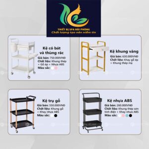 Cung Cấp Kệ Đựng Đồ, Tủ Đựng Mỹ Phẩm Spa tại Hải Phòng